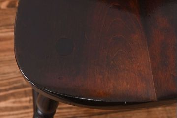 中古　松本民芸家具　SP型　艶のある質感が美しいスピンドルチェア(ダイニングチェア、椅子)(1)