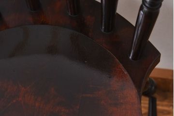 中古　松本民芸家具　SP型　艶のある質感が美しいスピンドルチェア(ダイニングチェア、椅子)(1)
