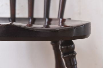 中古　松本民芸家具　SP型　艶のある質感が美しいスピンドルチェア(ダイニングチェア、椅子)(1)
