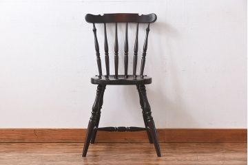 中古　松本民芸家具　SP型　艶のある質感が美しいスピンドルチェア(ダイニングチェア、椅子)(2)
