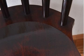 中古　松本民芸家具　SP型　艶のある質感が美しいスピンドルチェア(ダイニングチェア、椅子)(2)
