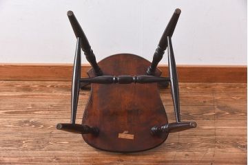 中古　松本民芸家具　SP型　艶のある質感が美しいスピンドルチェア(ダイニングチェア、椅子)(2)