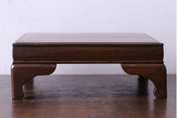 アンティーク雑貨　和製アンティーク　総ケヤキ材使用の上質な花台(盆栽卓、飾り台)