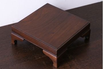 アンティーク雑貨　和製アンティーク　総ケヤキ材使用の上質な花台(盆栽卓、飾り台)