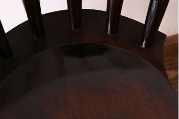 中古　松本民芸家具　SP型　艶のある質感が美しいスピンドルチェア(ダイニングチェア、椅子)(3)