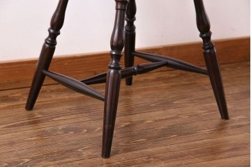 中古　松本民芸家具　SP型　艶のある質感が美しいスピンドルチェア(ダイニングチェア、椅子)(3)