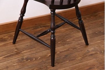 中古　松本民芸家具　SP型　艶のある質感が美しいスピンドルチェア(ダイニングチェア、椅子)(3)