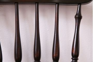 中古　松本民芸家具　SP型　艶のある質感が美しいスピンドルチェア(ダイニングチェア、椅子)