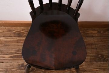 中古　松本民芸家具　SP型　艶のある質感が美しいスピンドルチェア(ダイニングチェア、椅子)