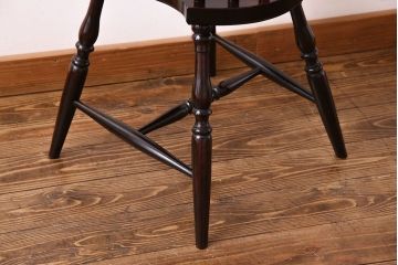 中古　松本民芸家具　SP型　艶のある質感が美しいスピンドルチェア(ダイニングチェア、椅子)