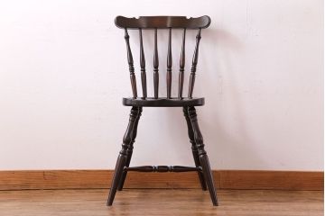 中古　松本民芸家具　SP型　艶のある質感が美しいスピンドルチェア(ダイニングチェア、椅子)