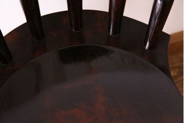 中古　松本民芸家具　SP型　艶のある質感が美しいスピンドルチェア(ダイニングチェア、椅子)