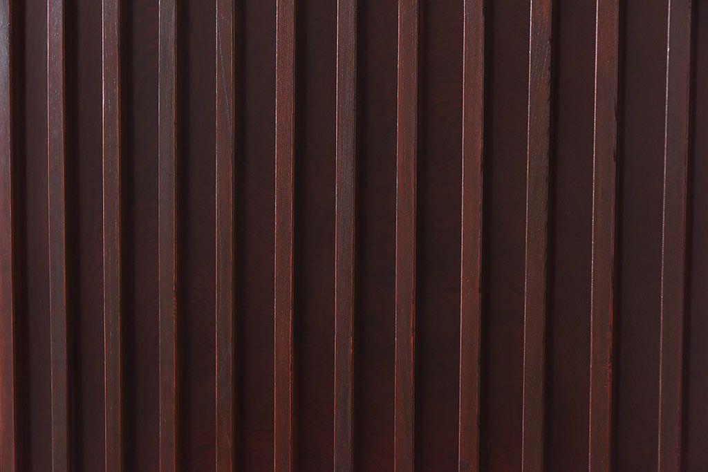 アンティーク家具　和製アンティーク　明治期　前面ケヤキ材使用　縦桟引き戸収納箪笥(水屋箪笥、重ね水屋、戸棚)