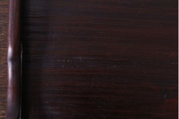 アンティーク雑貨　和製アンティーク　高級品!　漆塗りが渋い味わいの紫檀材アンティークトレー(お盆)(2)