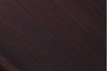アンティーク雑貨　和製アンティーク　高級品!　漆塗りが渋い味わいの紫檀材アンティークトレー(お盆)(2)