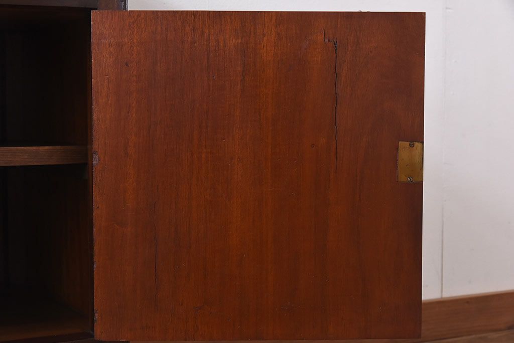 アンティーク家具　1920年頃　マホガニー材　高級感漂うカウンターテーブル(サイドボード、サイドキャビネット、デスク、在宅ワーク、在宅用)