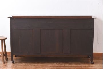 アンティーク家具　1920年頃　マホガニー材　高級感漂うカウンターテーブル(サイドボード、サイドキャビネット、デスク、在宅ワーク、在宅用)