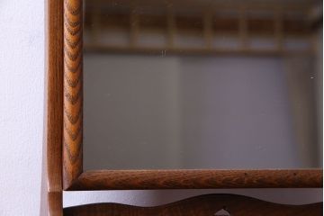 アンティーク家具　和製アンティーク　上手物　上品な雰囲気が漂うタモ材のドレッサー(鏡台、鏡、化粧台)