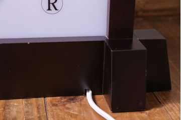 中古　非売品　北海道民芸家具　コレクションにもおすすめな電飾看板(フロアスタンド、照明)