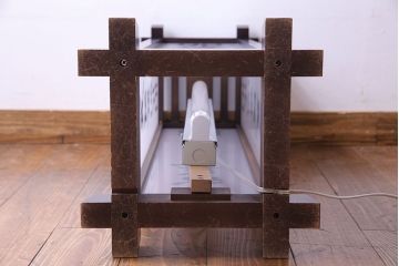 中古　非売品　北海道民芸家具　コレクションにもおすすめな電飾看板(フロアスタンド、照明)