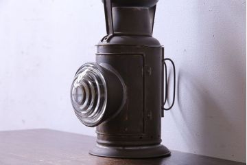 アンティーク雑貨　日本製　NAKAMURA SENTO(中村船燈)　渋さがある手持ちオイルランプ(船舶照明器具、カンテラ)