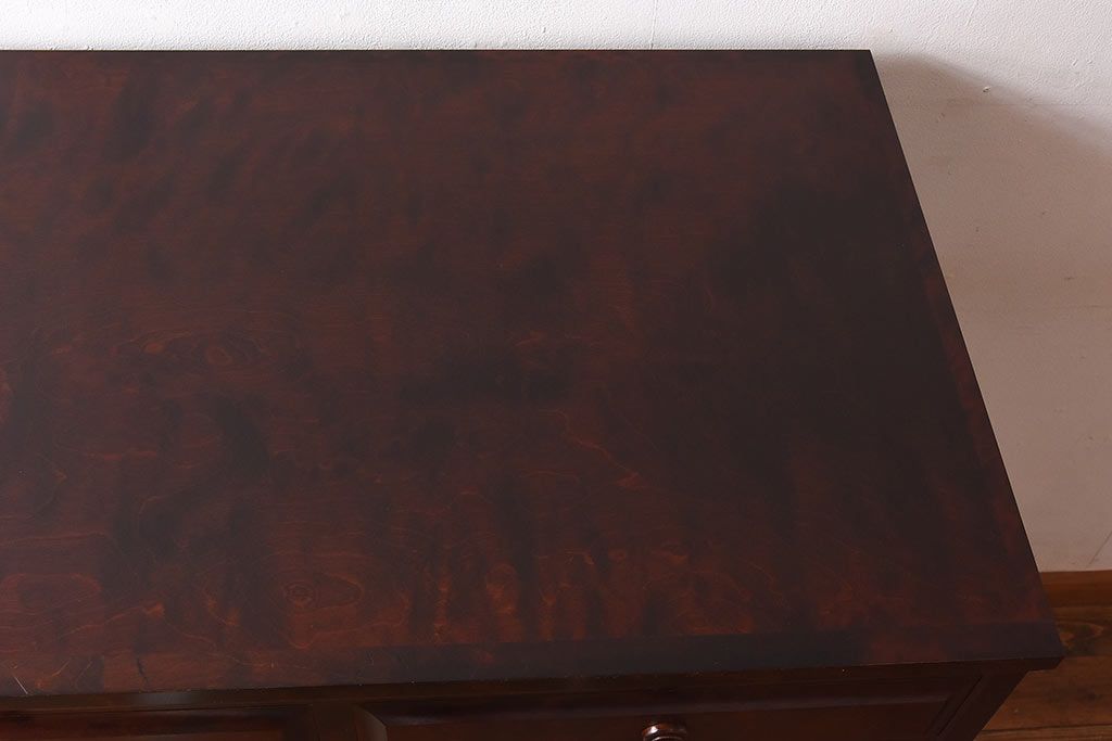 中古　北海道民芸家具　特注品　奥行のある仕様の整理タンス(チェスト)