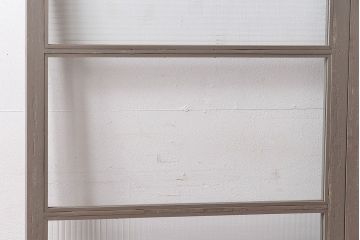 ペイント家具　シャビーシックな風合いのフィックス窓2枚セット(明かり取り、明り取り、はめ殺し窓、建具)(1)(R-028022)