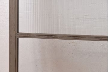 ペイント家具　シャビーシックな風合いのフィックス窓2枚セット(明かり取り、明り取り、はめ殺し窓、建具)(1)(R-028022)