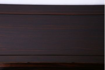 ビンテージ家具　ビンテージ　黒檀　モダンな格子が美しい飾り棚(茶棚)