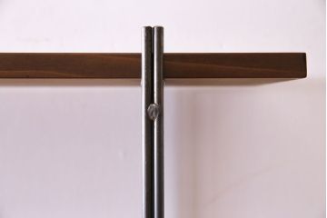 ラフジュオリジナル 薄型アイアンラック【中】(オープンシェルフ、陳列棚、飾り棚)(1)