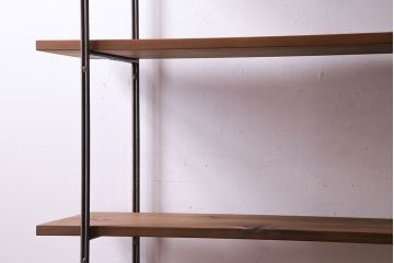 ラフジュオリジナル 薄型アイアンラック【中】(オープンシェルフ、陳列棚、飾り棚)(1)