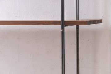 ラフジュオリジナル 薄型アイアンラック・中(オープンシェルフ、陳列棚、飾り棚)(2)