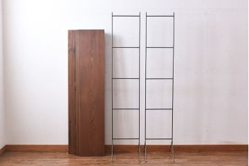 ラフジュオリジナル 薄型アイアンラック・中(オープンシェルフ、陳列棚、飾り棚)(2)