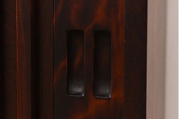 中古　旭川家具　北樹シリーズ　90K　天板付　緻密な木肌が美しい水屋下台(戸棚、サイドボード)(定価約20万円)