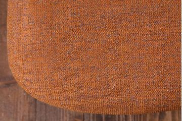 レトロ家具　昭和レトロ　柔らかなオレンジ色が可愛らしいワークチェア(イス、回転椅子)