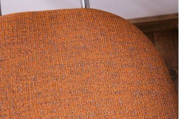 レトロ家具　昭和レトロ　柔らかなオレンジ色が可愛らしいワークチェア(イス、回転椅子)