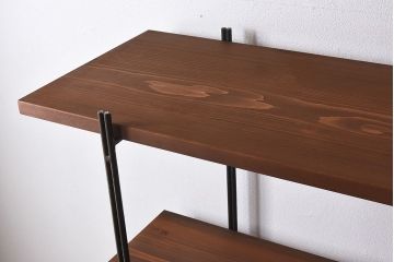 ラフジュオリジナル 薄型アイアンラック【大】(オープンシェルフ、陳列棚、飾り棚)(1)