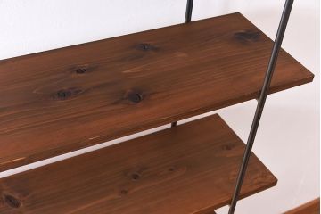 ラフジュオリジナル 薄型アイアンラック【大】(オープンシェルフ、陳列棚、飾り棚)(1)