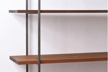 ラフジュオリジナル 薄型アイアンラック【大】(オープンシェルフ、陳列棚、飾り棚)(1)