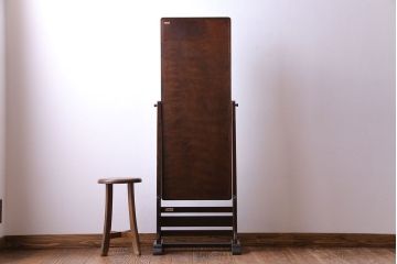 アンティーク雑貨　中古　北海道民芸家具　HM350　シックな大型ミラー(鏡・姿見)