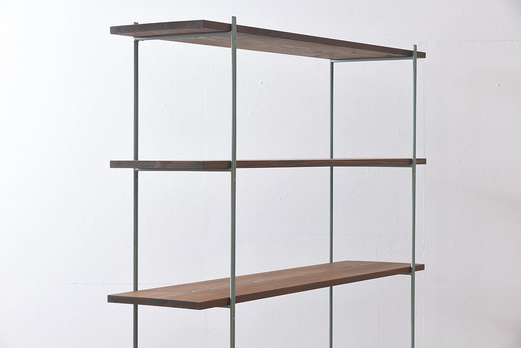 ラフジュオリジナル ペイントアイアンラック【小】(オープンシェルフ、陳列棚、飾り棚)