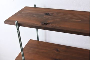 ラフジュオリジナル ペイントアイアンラック【小】(オープンシェルフ、陳列棚、飾り棚)