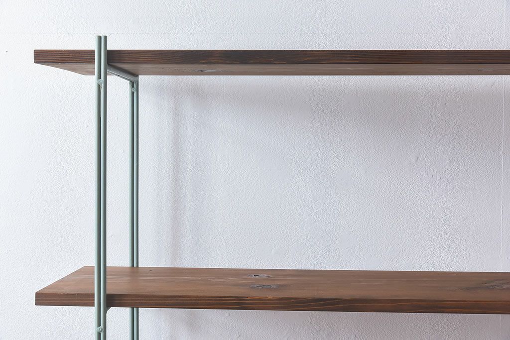 ラフジュオリジナル ペイントアイアンラック【小】(オープンシェルフ、陳列棚、飾り棚)