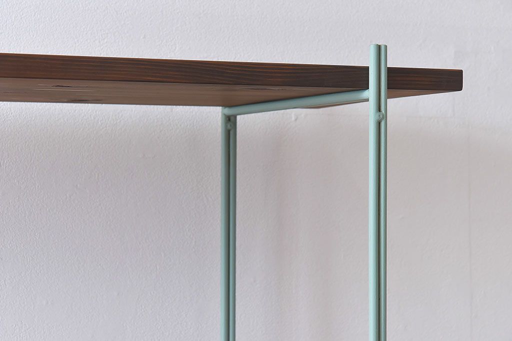 ラフジュオリジナル ペイントアイアンラック【小】(オープンシェルフ、陳列棚、飾り棚)