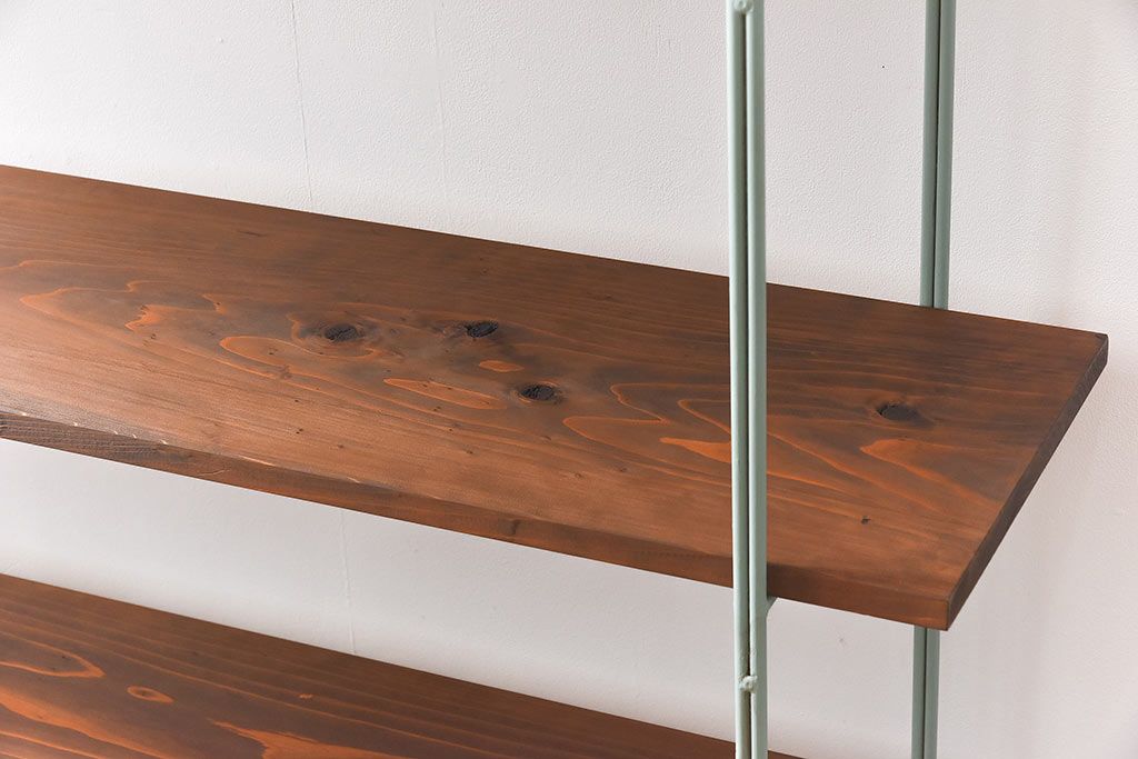 ラフジュオリジナル ペイントアイアンラック【小】(オープンシェルフ、陳列棚、飾り棚)