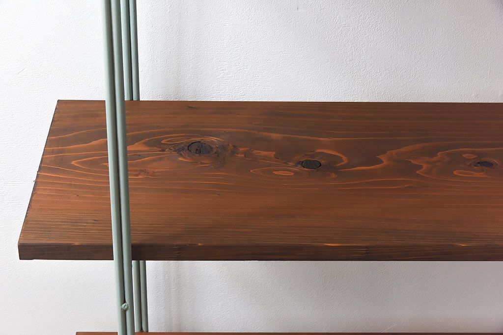 ラフジュオリジナル ペイントアイアンラック【小】(オープンシェルフ、陳列棚、飾り棚)