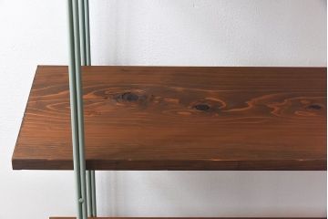 ラフジュオリジナル ペイントアイアンラック【小】(オープンシェルフ、陳列棚、飾り棚)