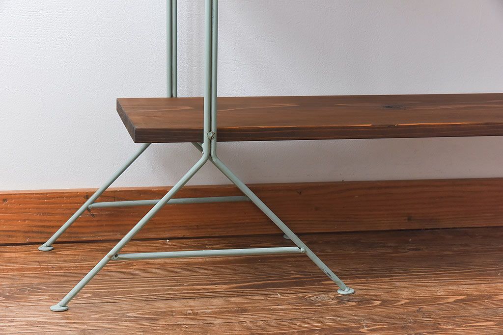 ラフジュオリジナル ペイントアイアンラック【小】(オープンシェルフ、陳列棚、飾り棚)