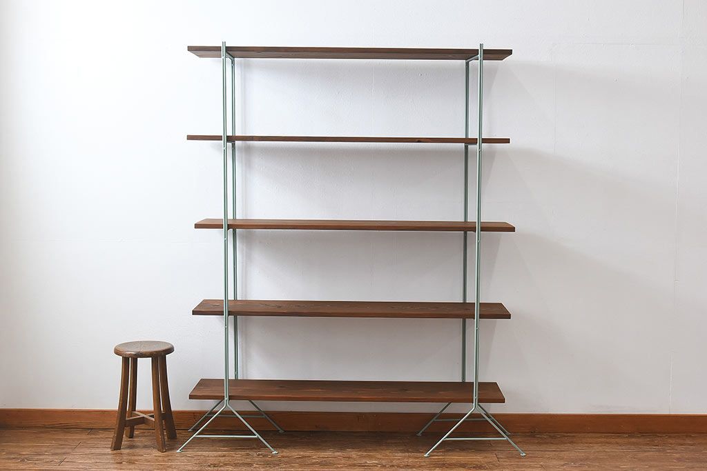 ラフジュオリジナル ペイントアイアンラック【小】(オープンシェルフ、陳列棚、飾り棚)