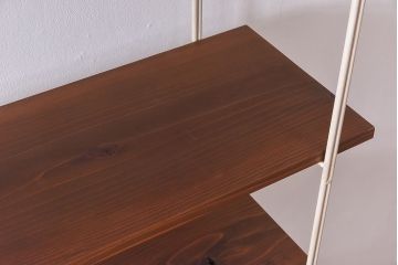 ラフジュオリジナル 薄型アイアンラック【中】(オープンシェルフ、陳列棚、飾り棚)(3)